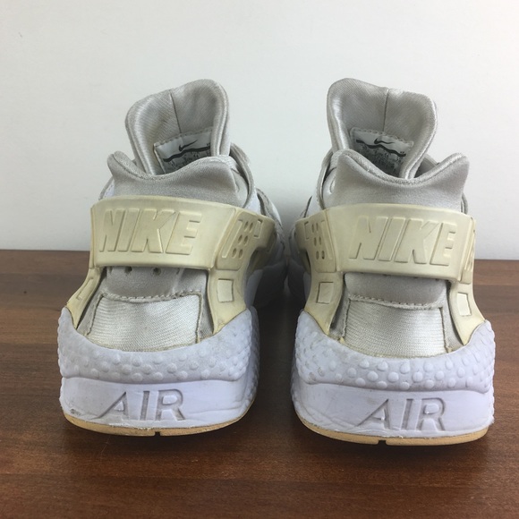 NIKE Men’s Air Huarache Running Shoes 318429-111 Size 10 White - Picture 7 of 10